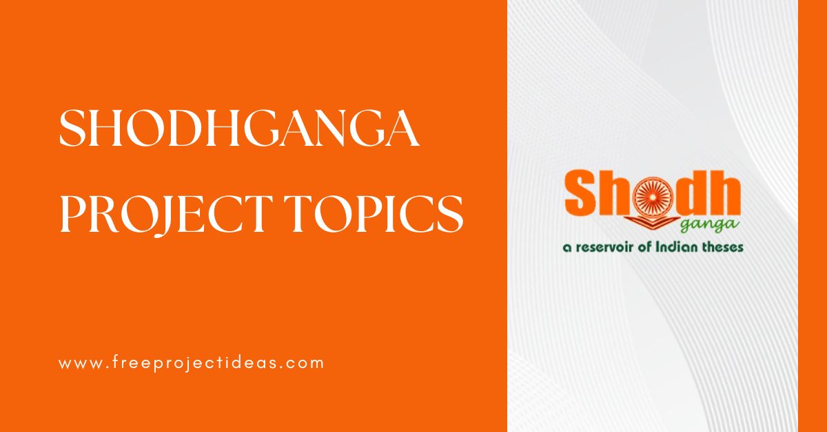 Shodhganga Project Topics